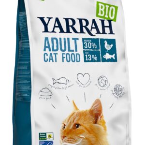 (dla kota dorosłego) karma z kurczakiem i rybą bio 800 g - yarrah