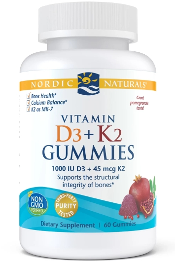 vitamin d3 + k2 gummies (60 żelek)