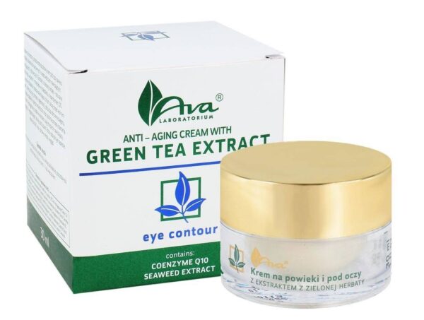 przeciwzmarszczkowy krem na powieki i pod oczy z ekstraktem z zielonej herbaty 30ml - ava