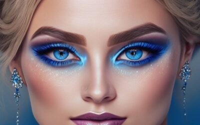 Makijaż niebieski krok po kroku – idealny look na wieczór