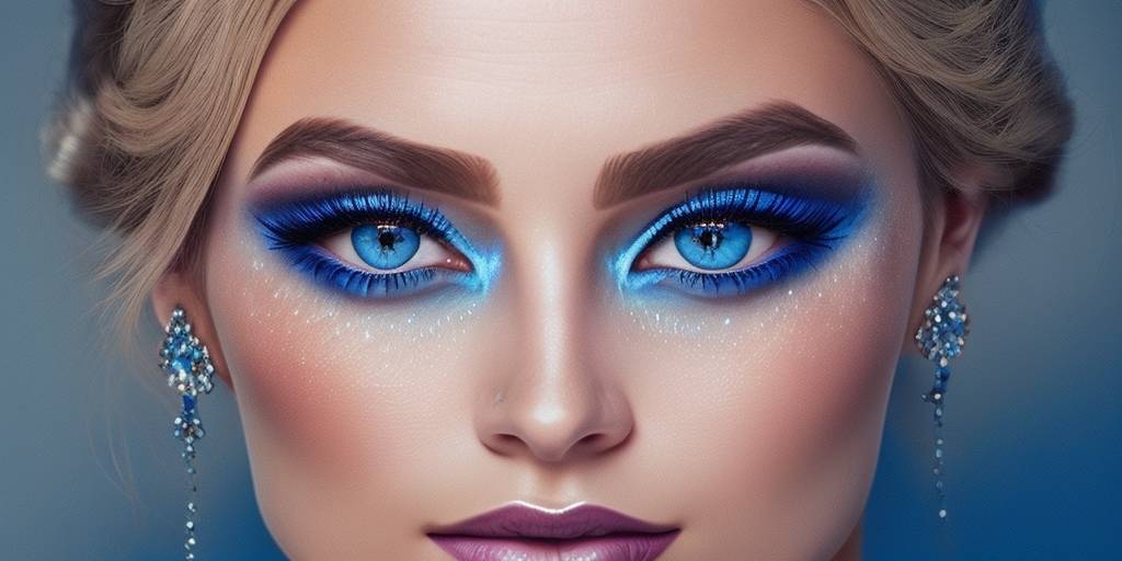 Makijaż niebieski krok po kroku – idealny look na wieczór