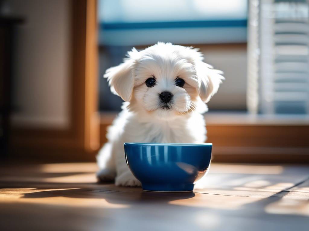 Prawidłowe żywienie szczeniaka maltańczyka – ile powinien jeść na poszczególnych etapach rozwoju?